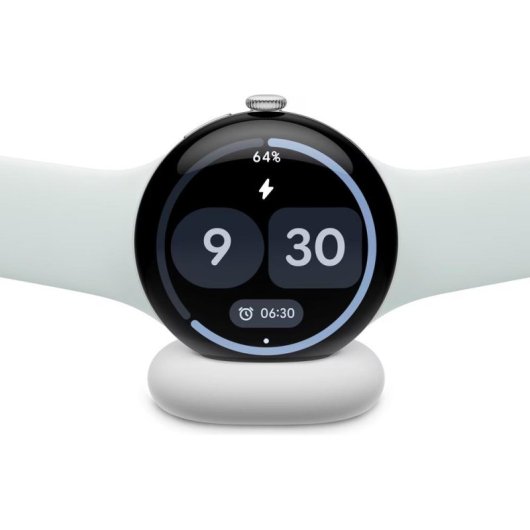 Google Pixel Watch 5 eSIM Bluetooth GPS 41mm Plata Correa Gris S/L