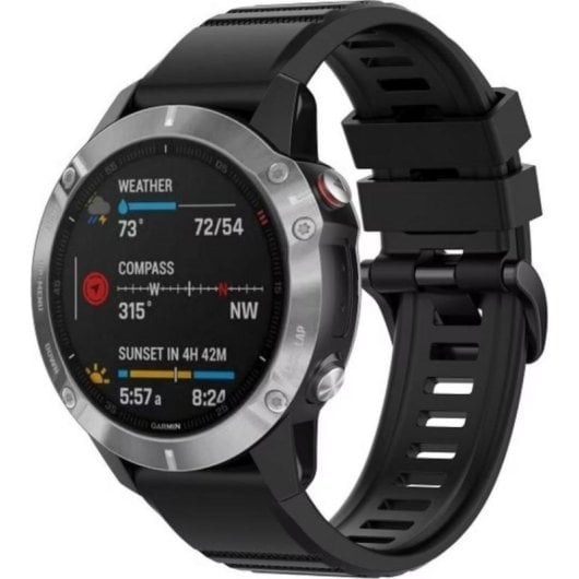 Cinturino orologio Beline Strap Watch 1 silicone nero 26 mm Garmin