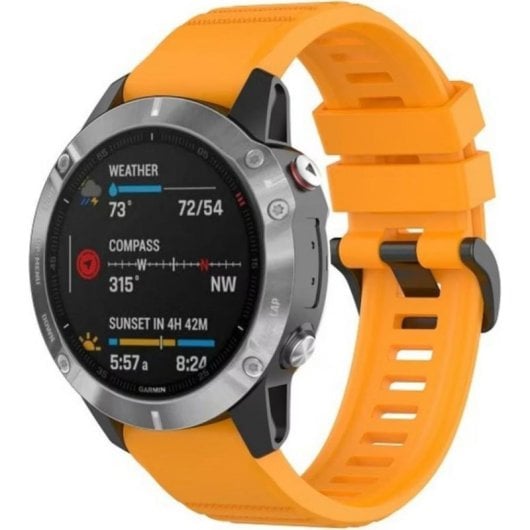 Cinturino orologio Beline Silicone Arancione 26 mm Garmin