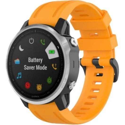 Cinturino orologio Beline Watch 2 20 mm silicone arancione Garmin