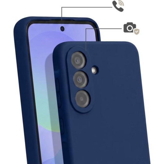 Funda para móvil Avizar Silicona Azul con cordón ajustable para Samsung Galaxy A56