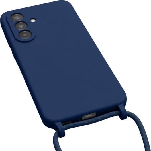 Funda para móvil Avizar Silicona Azul con cordón ajustable para Samsung Galaxy A56