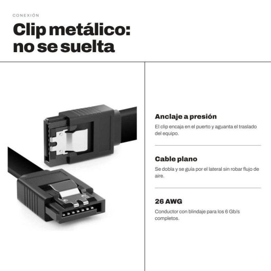Cabo SATA PC Racing Pack 4 Uds 0,5 m 6 Gb/s 26 AWG Preto