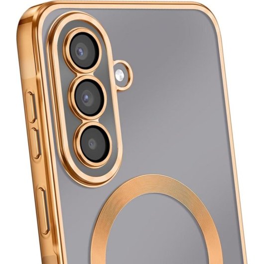 Funda para móvil Avizar Backcover Silicona Oro Transparente MagSafe para Samsung Galaxy A57