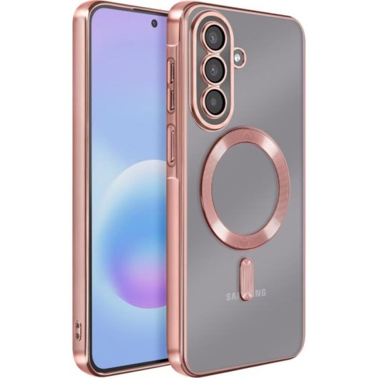 Funda para móvil Avizar Backcover Silicona Rosa Transparente MagSafe para Samsung Galaxy A57
