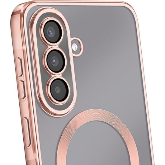 Funda para móvil Avizar Backcover Silicona Rosa Transparente MagSafe para Samsung Galaxy A57
