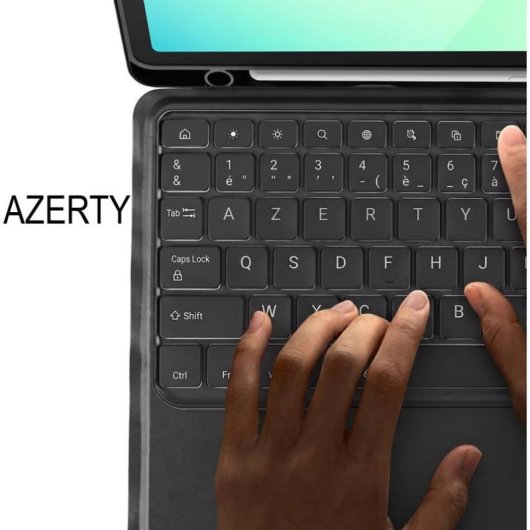 Teclado para tablet Dux Ducis KLAV-DUX-FR-X216 con retroiluminación y touchpad para Samsung Galaxy Tab A9 Plus y Tab A11 Plus