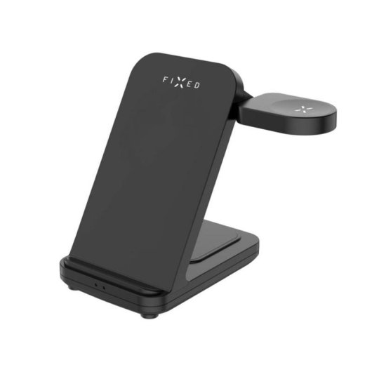 Estación de carga inalámbrica FIXED 3 en 1 USB-C carga rápida negra