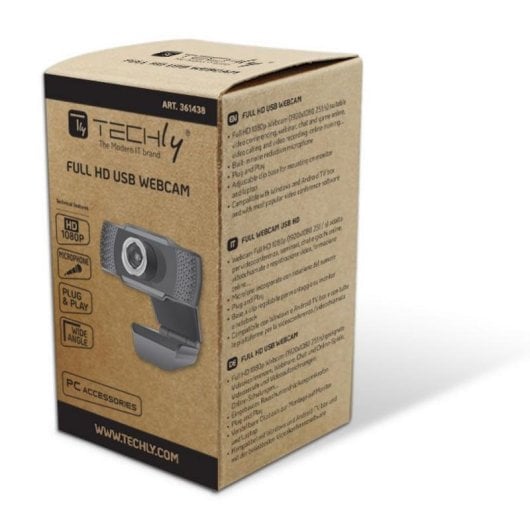 Webcam Techly I-WEBCAM-60T Full HD 1080p USB 2.0