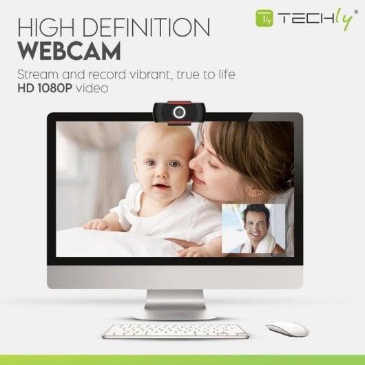 Webcam Techly I-WEBCAM-60T Full HD 1080p USB 2.0