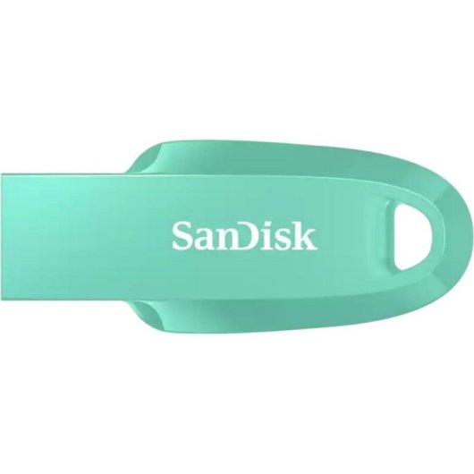 Unidad flash SanDisk SDCZ550-064G-G46G 64 GB USB 3.2 Gen 1 turquesa sin tapa