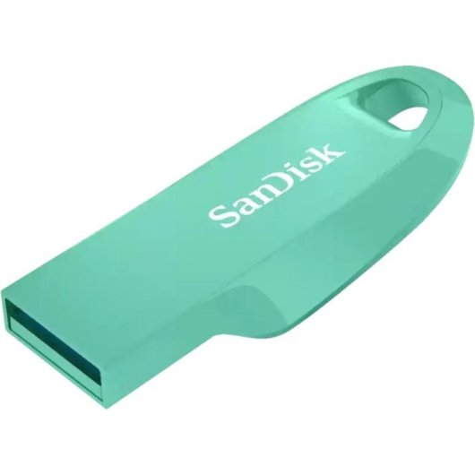 Unidad flash SanDisk SDCZ550-064G-G46G 64 GB USB 3.2 Gen 1 turquesa sin tapa