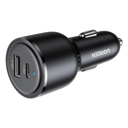 Cargador Coche Ugreen USB-C 63W PD 3.0 QC 3.0 Negro