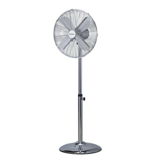Ventilateur sur Pied Ravanson WT-7040SN INOX 50W 45cm 3 Vitesses Oscillation Hauteur Réglable
