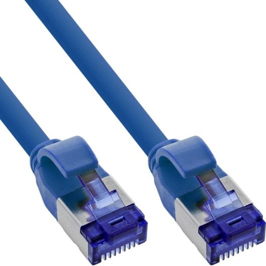 Kabel InLine B-74933B Cat6a S/FTP RJ-45 0,3 m Blau