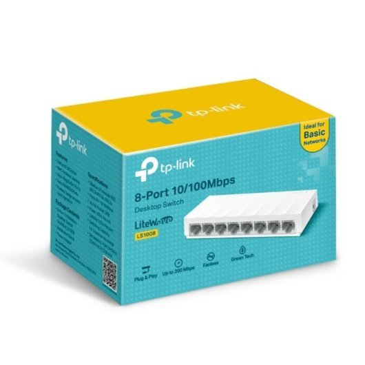 Switch TP-Link LS1008 8 Puertos Fast Ethernet No Administrado