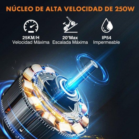 Bicicleta Eléctrica Bodywel T16PRO 250W 36V 10Ah Plegable 14"