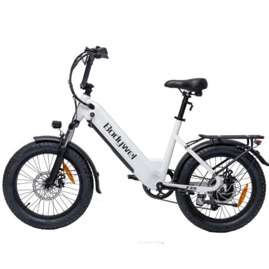 Bicicleta Eléctrica Bodywel F20 500W 48V 15Ah 20" Blanca