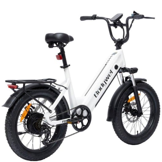 Bicicleta Eléctrica Bodywel F20 500W 48V 15Ah 20" Blanca