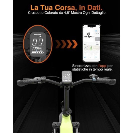 Bicicleta Eléctrica Plegable Bodywel F20PRO 500W 48V 20Ah 20"