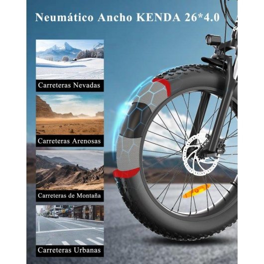 Bicicleta Eléctrica Bodywel D6 Motor 750W Batería 48V 15Ah 26"