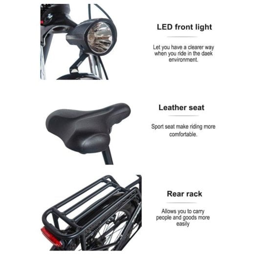 Vélo électrique Hedatx TX10 Batterie 48V 19,2Ah cadre aluminium