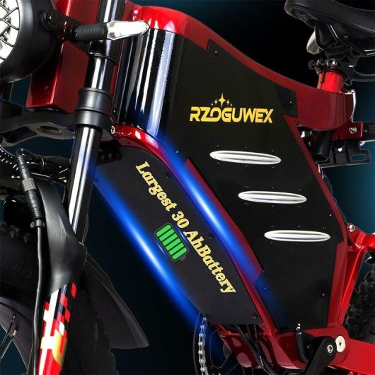 Bicicleta Eléctrica Todo Terreno RZOGUWEX X7 Doble Motor 2000W 48V 30Ah