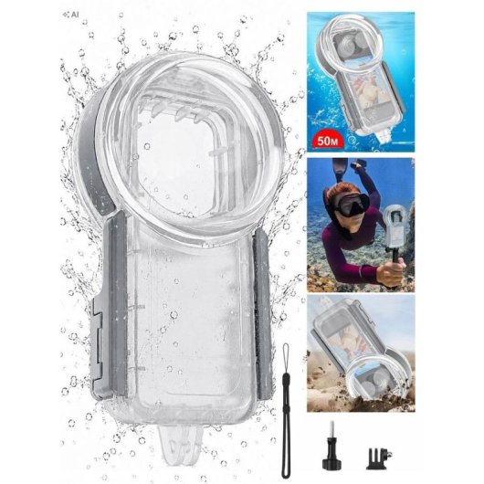 Funda Sumergible Puluz PU1206T Insta360 X5 360° 50m
