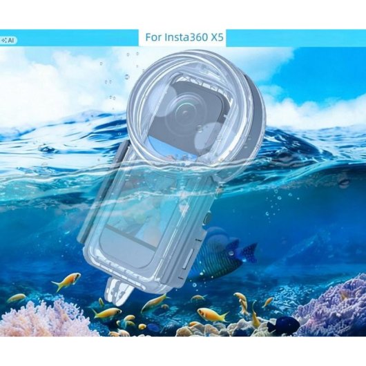 Funda Sumergible Puluz PU1206T Insta360 X5 360° 50m