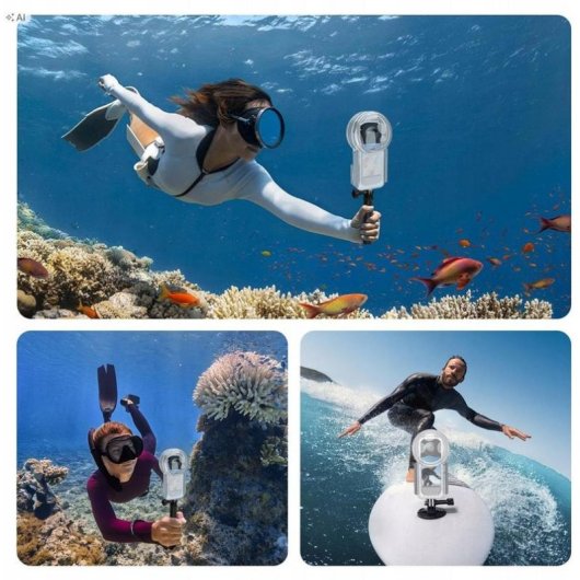 Funda Sumergible Puluz PU1206T Insta360 X5 360° 50m
