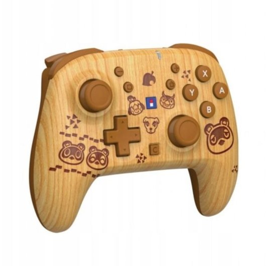 Drahtloser HORI HORIPAD Turbo Wood Brown Controller fuer Nintendo Switch und Switch 2
