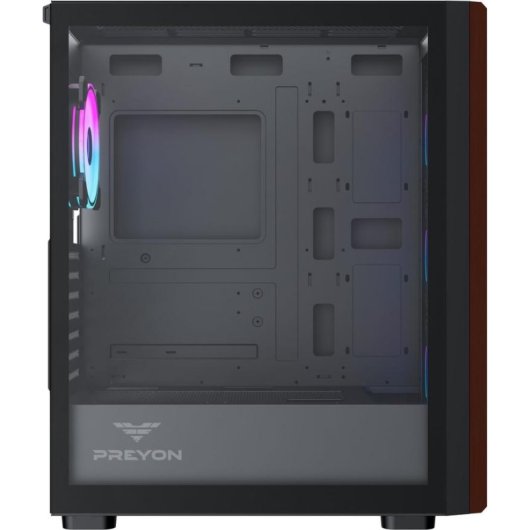 Case PC PREYON Nest Timber Mid Tower ATX Vetro ARGB