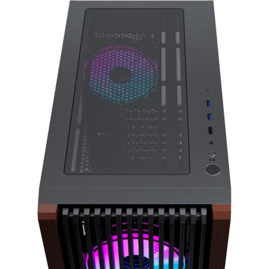 Case PC PREYON Nest Timber Mid Tower ATX Vetro ARGB