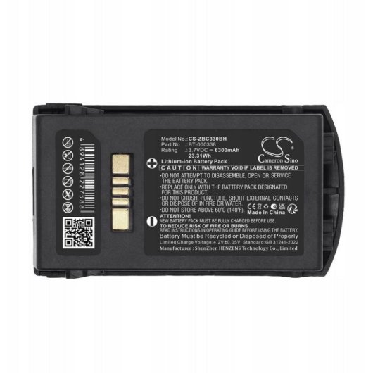 Batería de repuesto Cameron Sino para terminales Zebra MC330/MC3300 6300 mAh