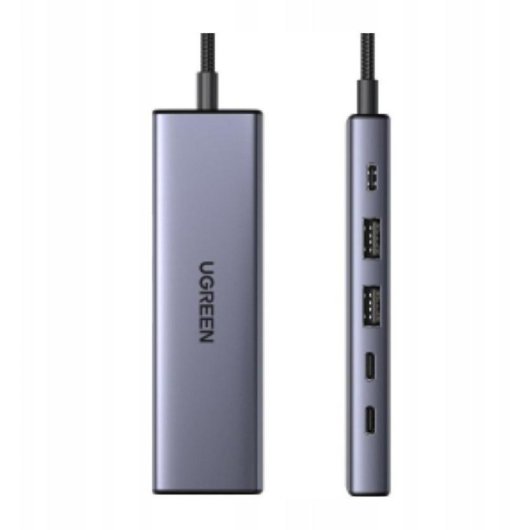 Hub Ugreen 6 porte USB 3.2 Gen2 10 Gb/s modello CM511 con DisplayPort 4K