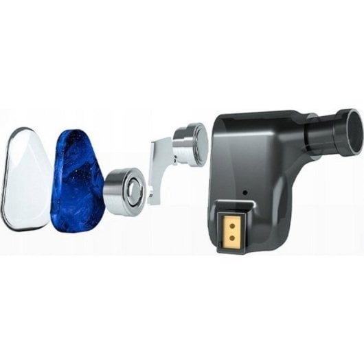 Auricolari Truthear Crinacle Zero con cavo Mini Jack 3,5 mm suono dettagliato blu