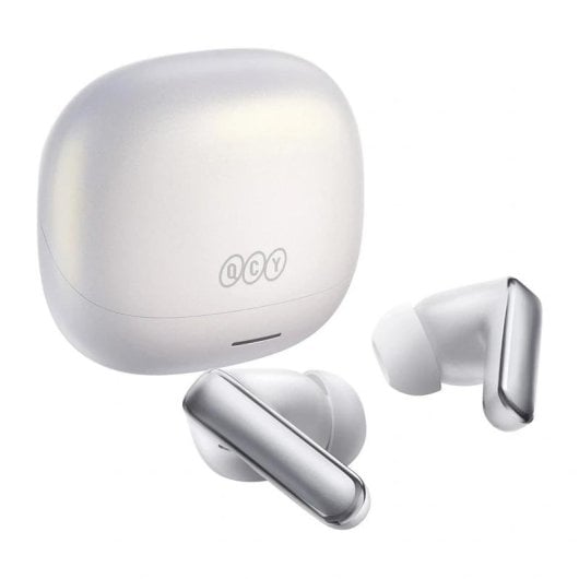 Auriculares QCY MeloBuds N65 sans fil Bluetooth 6.0 ANC adaptatif IPX5 Blanc