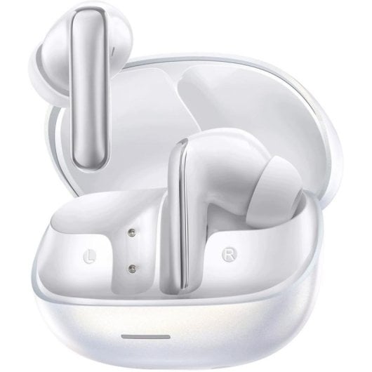 Auriculares QCY MeloBuds N65 sans fil Bluetooth 6.0 ANC adaptatif IPX5 Blanc