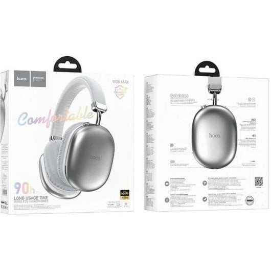 Auriculares Hoco W35 Max Joy sans fil Bluetooth microSD micro Argent