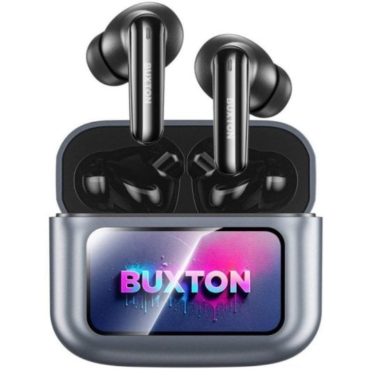 Auriculares Buxton BTW 9600 inalámbricos Bluetooth con cancelación de ruido ANC y IPX6 gris
