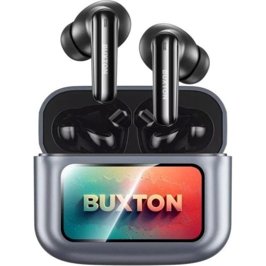 Auriculares Buxton BTW 9600 inalámbricos Bluetooth con cancelación de ruido ANC y IPX6 gris