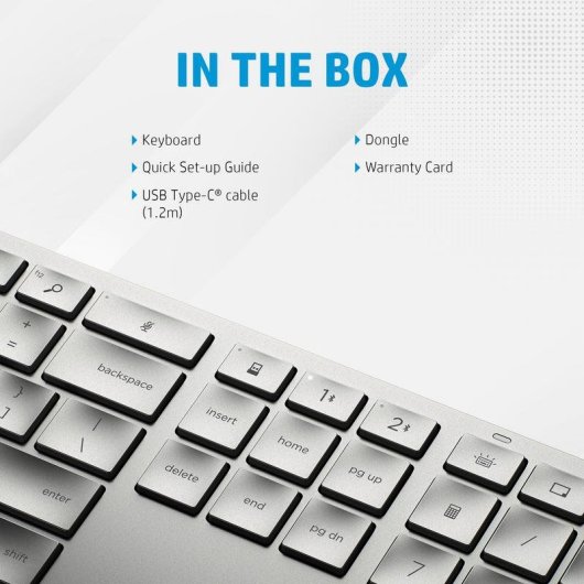 Tastatur HP 970 kabellos Bluetooth programmierbar mit intelligentem Hintergrundlicht