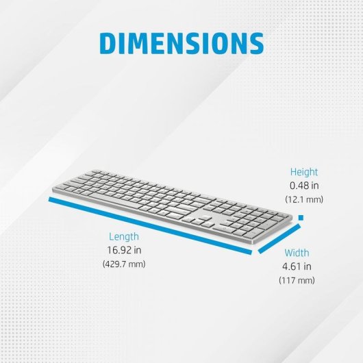 Tastatur HP 970 kabellos Bluetooth programmierbar mit intelligentem Hintergrundlicht