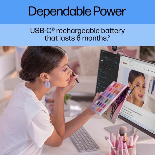 Tastatur HP 970 kabellos Bluetooth programmierbar mit intelligentem Hintergrundlicht