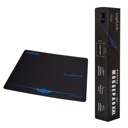Tappetino per mouse LogiLink ID0017 Gaming XXL Nero Azzurro