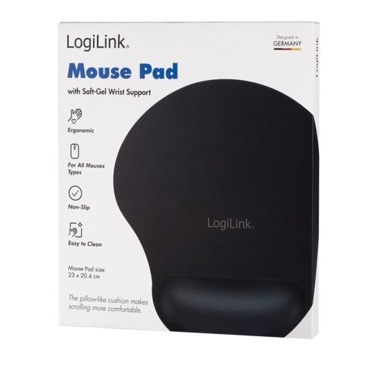 LogiLink Ergonomisches Mauspads mit Handgelenksstütze