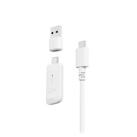 Auriculares HyperX Cloud III S inalámbricos 2,4 GHz y Bluetooth gaming blanco/rosa