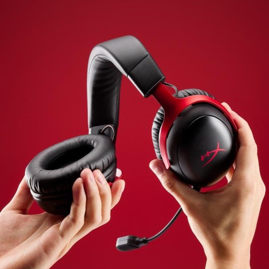 Auriculares HyperX Cloud III S inalámbricos 2,4 GHz y Bluetooth gaming blanco/rosa