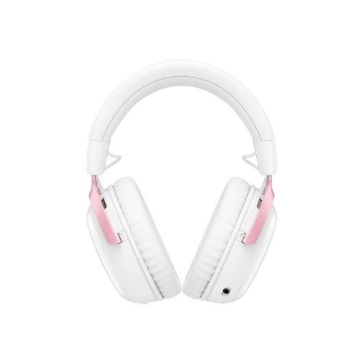 Auriculares HyperX Cloud III S inalámbricos 2,4 GHz y Bluetooth gaming blanco/rosa