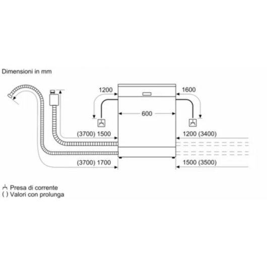 Lavavajillas Bosch Serie 6 SMI6ZCS10E 14 couverts B avec Wi-Fi et AquaStop